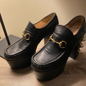 Gucci Horsebit Platform Pumps